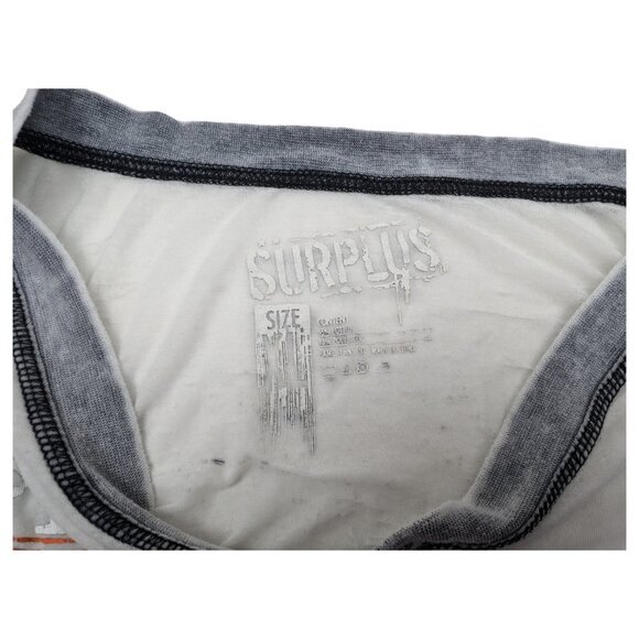 Mens Surplus‎ Brand Shirt Sz XL, Thin Lightweight Breathable Skull Wings Cross - Picture 6 of 8